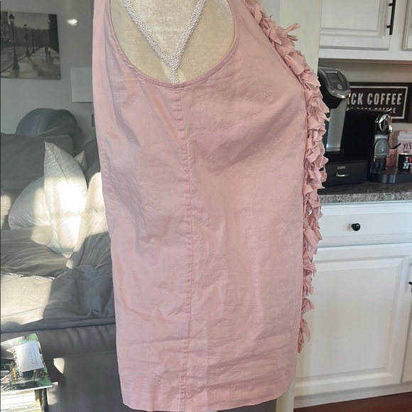 J Crew Ruffled Pink Tank Top with Feminine Charm - Picture 8 of 9